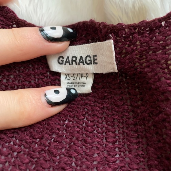 Burgundy cardigan sweater - Picture 2 of 2